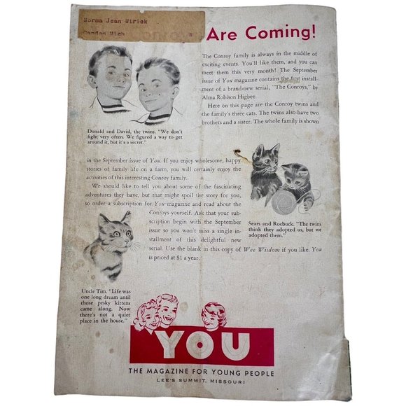 Vintage Wee Wisdom Childrens Magazine Lot Of 7  Issues 1950s 1960s 1970s - Picture 3 of 13